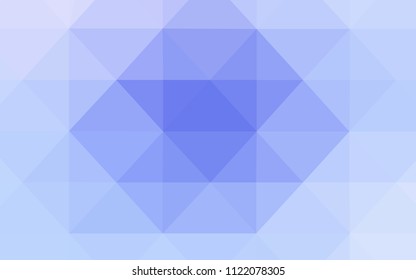 Light Purple vector abstract mosaic backdrop. Triangular geometric sample with gradient.  New template for your brand book.