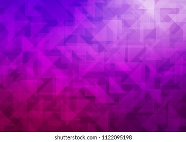 Light Purple vector abstract mosaic backdrop. A vague abstract illustration with gradient. A completely new design for your business.