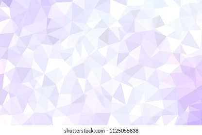 Light Purple vector abstract mosaic backdrop. Elegant bright polygonal illustration with gradient. Completely new template for your banner.