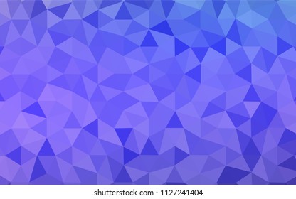 Light Purple vector abstract mosaic pattern. Modern abstract illustration with triangles. Best triangular design for your business.