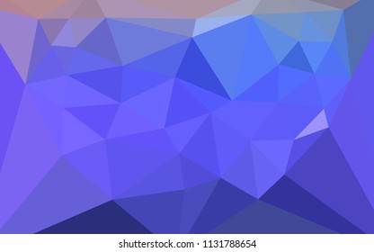 Light Purple vector abstract mosaic backdrop with a heart in a centre. Illustration in mosaic style with gradient.  Polygonal design for your web site.