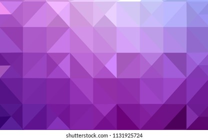 Light Purple vector abstract mosaic backdrop. Colorful illustration in polygonal style with gradient. A completely new template for your banner.