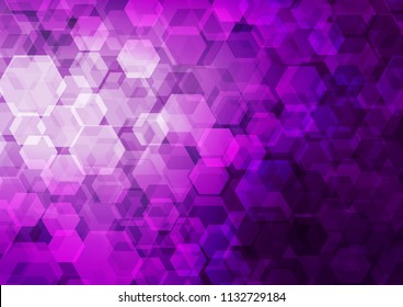 Light Purple vector abstract mosaic pattern. A vague abstract illustration with gradient. Brand new design for your business.