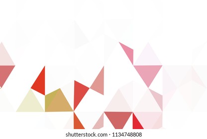 Light Purple vector abstract mosaic pattern. Colorful abstract illustration with triangles. Best triangular design for your business.