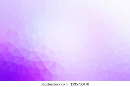 Light Purple vector abstract mosaic backdrop. Colorful illustration in abstract style with triangles. A completely new design for your leaflet.
