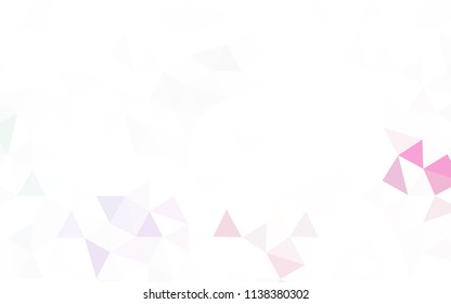 Light Purple vector abstract mosaic backdrop. Colorful abstract illustration with triangles. Pattern for a brand book's backdrop.