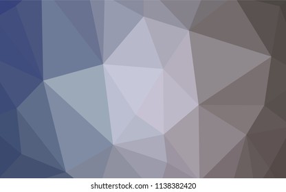 Light Purple vector abstract mosaic pattern. A sample with polygonal shapes. Brand new style for your business design.