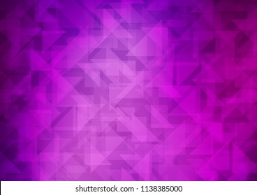Light Purple vector abstract mosaic backdrop. A completely new color illustration in a vague style. The best triangular design for your business.