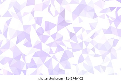 Light Purple vector abstract mosaic backdrop. Modern abstract illustration with triangles. Pattern for a brand book's backdrop.