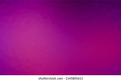 Light Purple vector abstract mosaic pattern. Creative geometric illustration in Origami style with gradient. The best triangular design for your business.