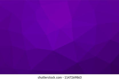 Light Purple vector abstract mosaic pattern. A sample with polygonal shapes. A completely new template for your business design.