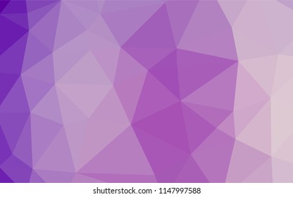Light Purple vector abstract mosaic pattern. Colorful illustration in abstract style with gradient. A new texture for your design.