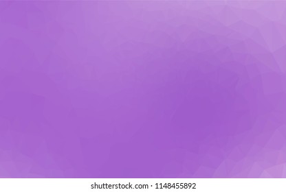 Light Purple vector abstract mosaic background. Shining illustration, which consist of triangles. A completely new template for your business design.