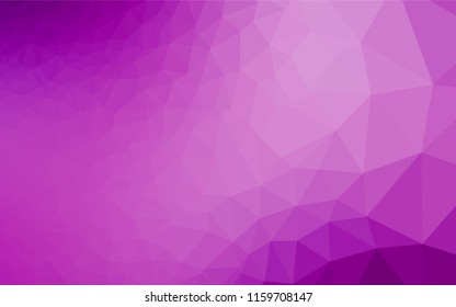 Light Purple vector abstract mosaic background. Glitter abstract illustration with an elegant design. Brand new style for your business design.