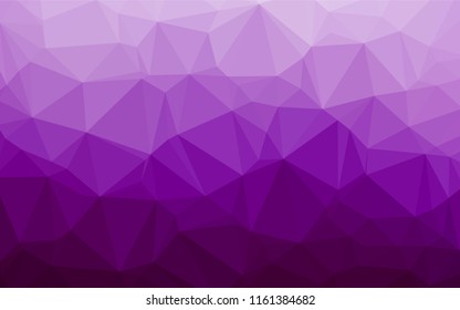 Light Purple vector abstract mosaic pattern. Shining illustration, which consist of triangles. A new texture for your design.