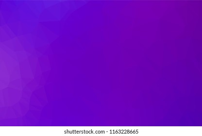 Light Purple vector abstract mosaic background. Geometric illustration in Origami style with gradient.  The completely new template can be used for your brand book.