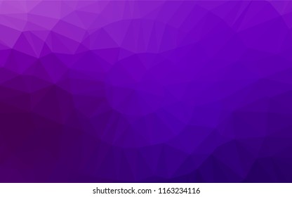 Light Purple vector abstract mosaic backdrop. Colorful abstract illustration with gradient. Brand new style for your business design.