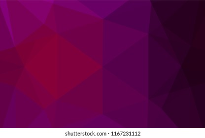Light Purple vector abstract mosaic backdrop. A sample with polygonal shapes. The polygonal design can be used for your web site.