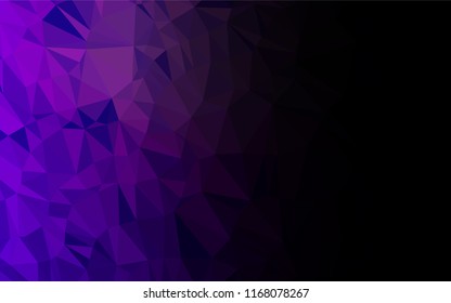 Light Purple vector abstract mosaic background. Shining illustration, which consist of triangles. Brand new design for your business.