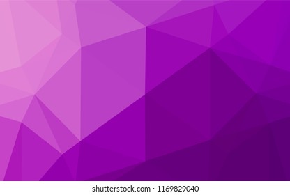 Light Purple vector abstract mosaic background. Shining colored illustration in a Brand new style. The elegant pattern can be used as part of a brand book.