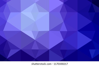 Light Purple vector abstract mosaic backdrop. Geometric illustration in Origami style with gradient.  A new texture for your web site.