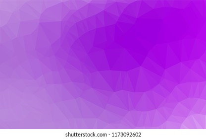 Light Purple vector abstract mosaic pattern. Colorful abstract illustration with gradient. Brand new style for your business design.