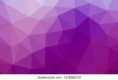 Light Purple vector abstract mosaic pattern. Glitter abstract illustration with an elegant design. A new texture for your design.