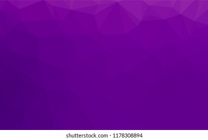 Light Purple vector abstract mosaic background. Colorful illustration in abstract style with gradient. The best triangular design for your business.