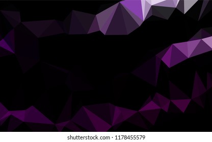 Light Purple vector abstract mosaic backdrop. Shining colored illustration in a Brand new style. Triangular pattern for your business design.