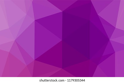 Light Purple vector abstract mosaic pattern. Creative illustration in halftone style with gradient. The template can be used as a background for cell phones.