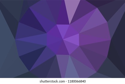 Light Purple vector abstract mosaic pattern with a diamond. Shining colorful illustration with triangles. Triangular pattern for your design.