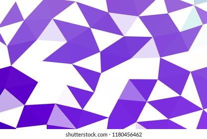 Light Purple vector abstract mosaic abstract mosaic. Modern geometrical abstract illustration with gradient. The polygonal design can be used for your web site.