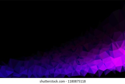 Light Purple vector abstract mosaic background. Colorful abstract illustration with gradient. Brand new style for your business design.