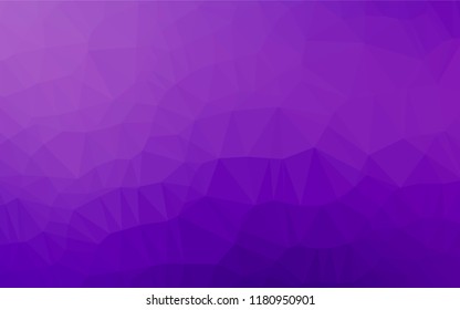 Light Purple vector abstract mosaic pattern. Shining illustration, which consist of triangles. Triangular pattern for your business design.