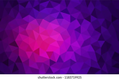 Light Purple vector abstract mosaic backdrop. Colorful illustration in abstract style with triangles. Textured pattern for your backgrounds.