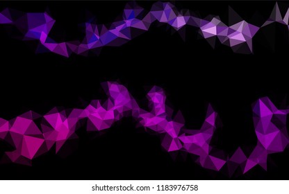 Light Purple vector abstract mosaic backdrop. Glitter abstract illustration with an elegant design. A new texture for your design.