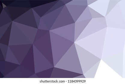 Light Purple vector abstract mosaic backdrop. A sample with polygonal shapes. Brand new design for your business.
