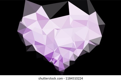 Light Purple vector abstract mosaic pattern. Modern geometrical abstract illustration with gradient. The textured pattern can be used for background.