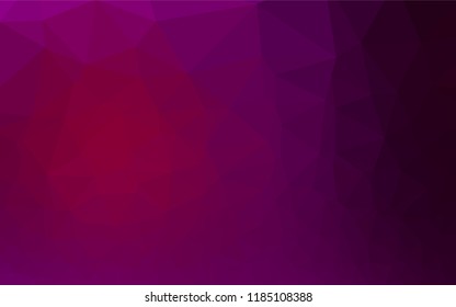 Light Purple vector abstract mosaic background. Geometric illustration in Origami style with gradient.  Brand new design for your business.