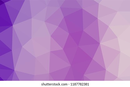 Light Purple vector abstract mosaic pattern. A sample with polygonal shapes. Brand new design for your business.