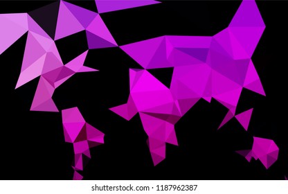 Light Purple vector abstract mosaic backdrop. Colorful abstract illustration with gradient. The completely new template can be used for your brand book.
