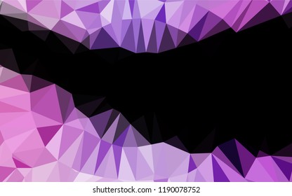 Light Purple vector abstract mosaic backdrop. Modern geometrical abstract illustration with gradient. The polygonal design can be used for your web site.