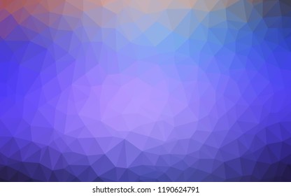 Light Purple vector abstract mosaic background. Creative illustration in halftone style with triangles. A completely new design for your leaflet.