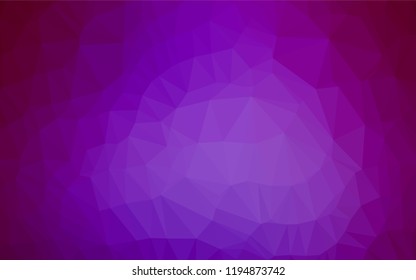 Light Purple vector abstract mosaic backdrop. Creative illustration in halftone style with gradient. The completely new template can be used for your brand book.