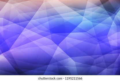 Light Purple vector abstract mosaic pattern. Modern abstract illustration with triangles. Textured pattern for your backgrounds.