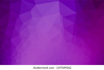 Light Purple vector abstract mosaic background. A completely new color illustration in a vague style. A completely new template for your business design.