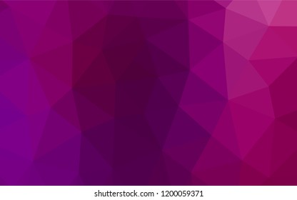 Light Purple vector abstract mosaic pattern. Glitter abstract illustration with an elegant design. The polygonal design can be used for your web site.