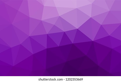Light Purple vector abstract mosaic backdrop. Colorful illustration in abstract style with gradient. Brand new design for your business.
