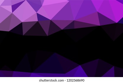 Light Purple vector abstract mosaic background. Glitter abstract illustration with an elegant design. The completely new template can be used for your brand book.