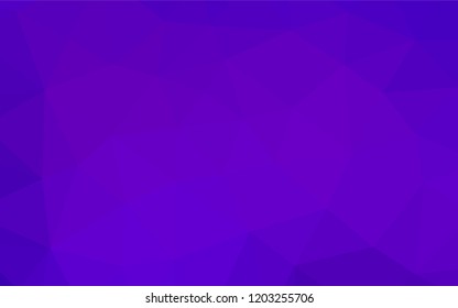 Light Purple vector abstract mosaic backdrop. Colorful abstract illustration with gradient. The best triangular design for your business.